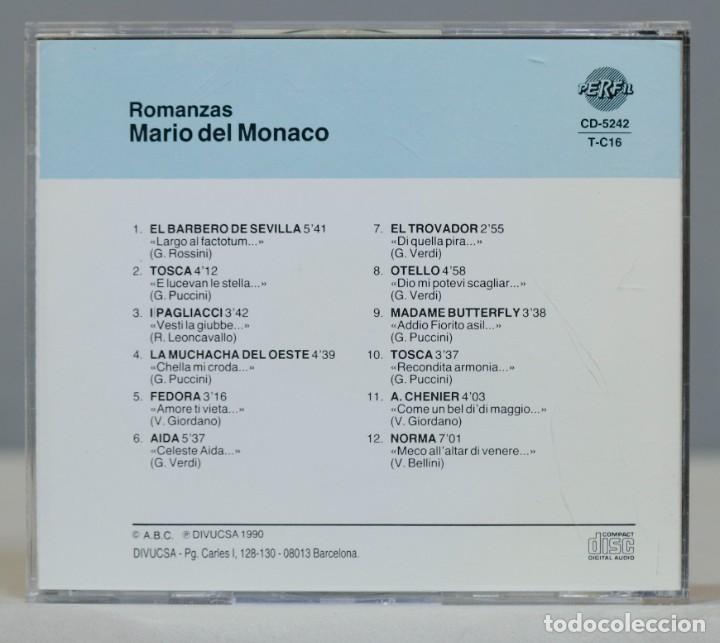 CDs de m&uacute;sica: CD. Mario del Monaco. Romanzas - Foto 2