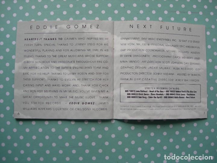 CDs de m&uacute;sica: EDDIE GOMEZ / NEXT FUTURE / CD / 9 TEMAS / JAZZ - Foto 5