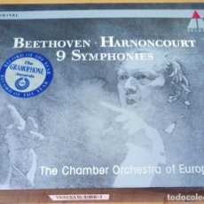 CDs de Música: BEETHOVEN 9 SYMPHONIES HARNONCOURT THE CHAMBER ORCHESTRA OF EUROPE. Lote 348809568