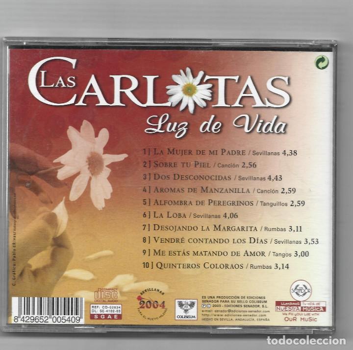CDs de m&uacute;sica: LAS CARLOTAS- LUZ DE VIDA - Foto 2