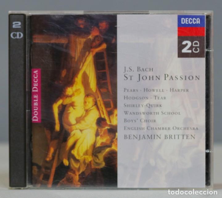 CDs de m&uacute;sica: 2 CD. Britten. St John Passion. BACH - Foto 1