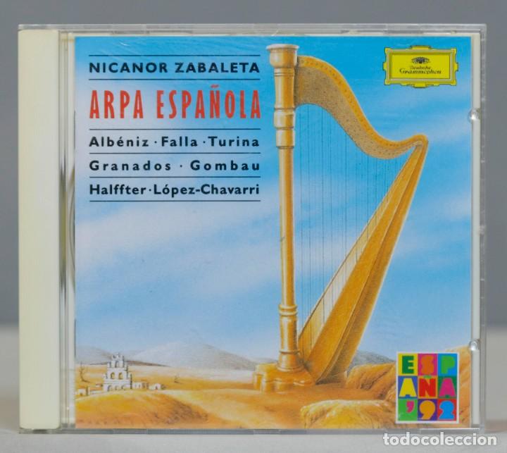 CDs de m&uacute;sica: CD. Arpa Espa&ntilde;ola. ZABALETA - Foto 1
