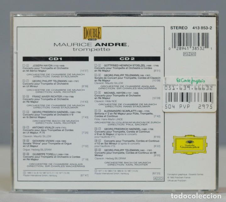 CDs de m&uacute;sica: 2 CD. Maurice Andre Performs Trumpet Masterpieces - Foto 2