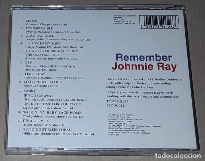 CDs de m&uacute;sica: CD - JOHNNIE RAY - REMEMBER - REMEMBER JOHNNIE RAY - Foto 2