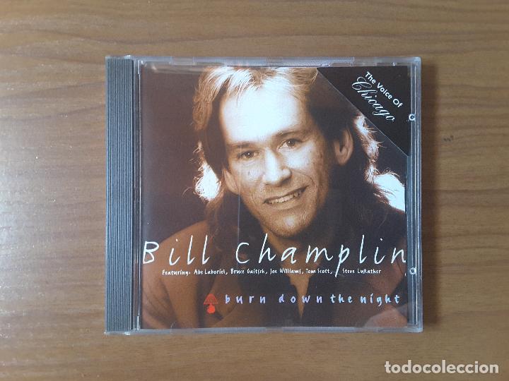 CDs de m&uacute;sica: Burn Down the Night. Bill Champlin. Beverly Records 871002 - Foto 1