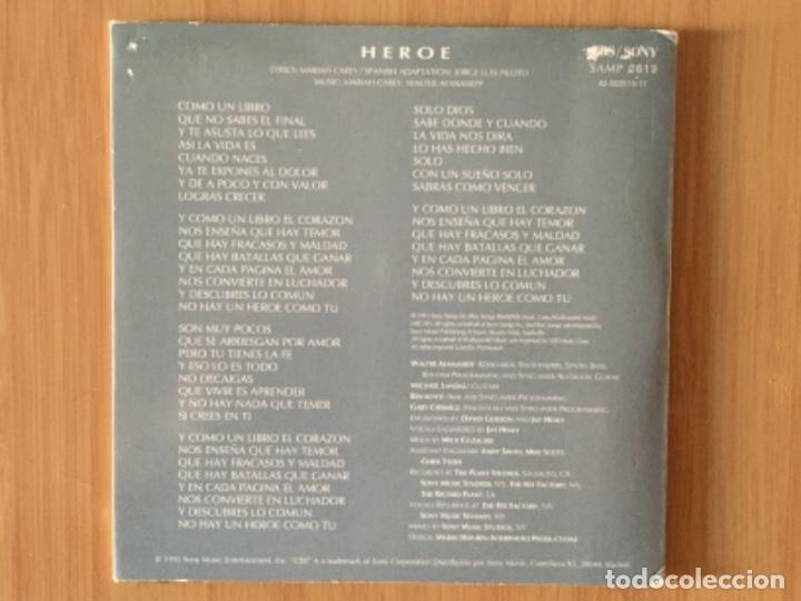 CDs de m&uacute;sica: MARIAH CAREY. Heroe (version en espa&ntilde;ol) cd single 1995) - Foto 2