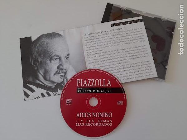 CDs de m&uacute;sica: CD. PIAZZOLLA. Adios Nonino - (Homenaje) - Foto 2