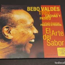 CDs de Música: BEBO VALDÉS TRIO CON CACHAO Y PATATO / EL ARTE DEL SABOR / DIGIPACK-LOLA RECORDS-2001 / LUJO.. Lote 349406879