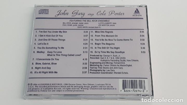 CDs de m&uacute;sica: CD JONH GARY - SINGS COLE PORTER - Foto 3