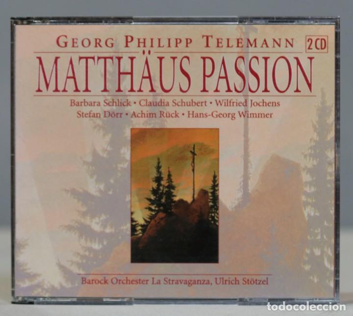 CDs de m&uacute;sica: 2 CD. St&ouml;tzel. Matth&auml;us Passion. telemann - Foto 1