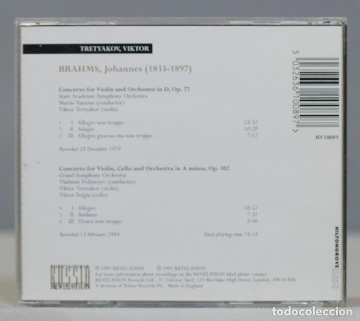 CDs de m&uacute;sica: CD. Brahms. Violin Concerto & Double Concerto. TETRYAKOV - Foto 2