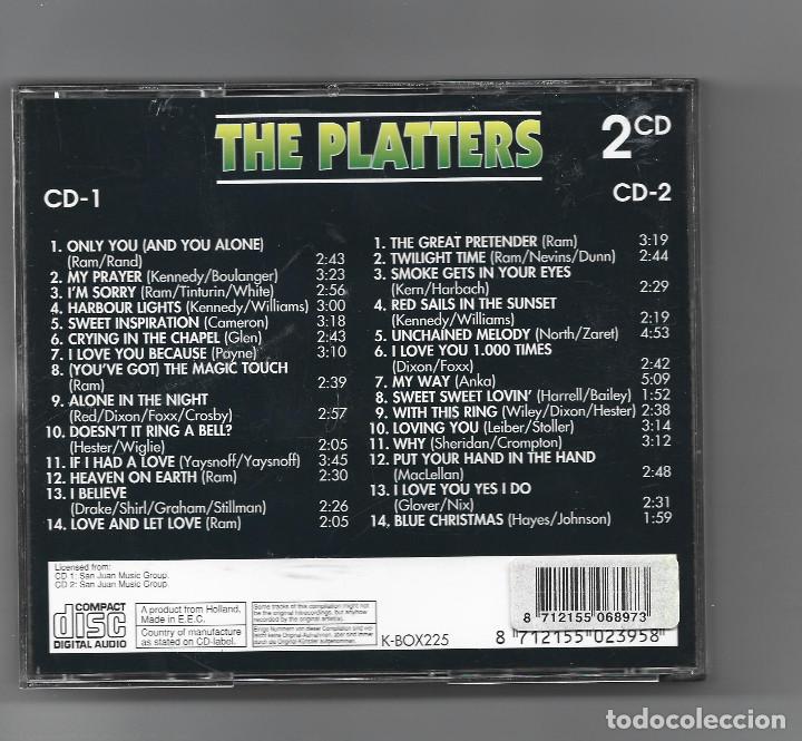 CDs de m&uacute;sica: THE PLATTERS-2 CD-A&Ntilde;O 1995 - Foto 2