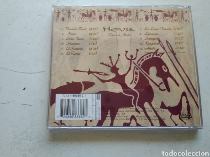 CDs de m&uacute;sica: CD HEVIA/TIERRA DE NADIE - Foto 3