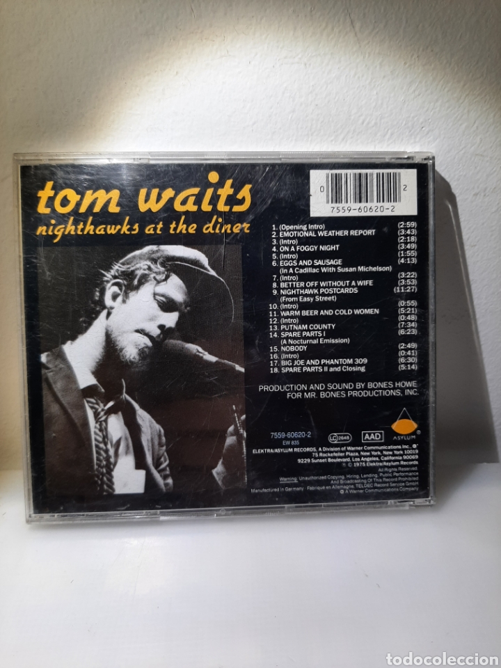 CDs de m&uacute;sica: TOM WAITS - Nightawks at the Diner - CD - Foto 2