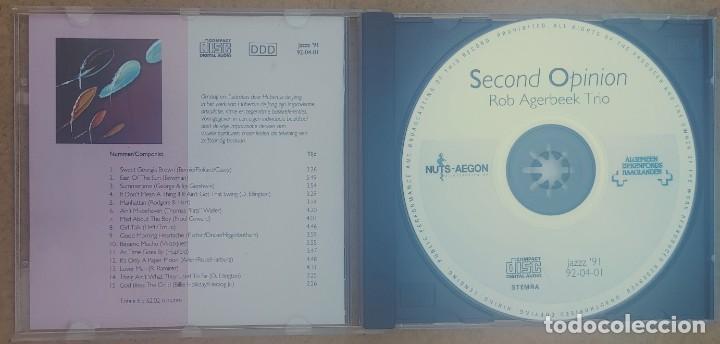CDs de m&uacute;sica: SECOND OPINION - ROB AGERBEEK TRIO (CD) 1992 - 15 TEMAS - Foto 2