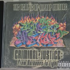 CDs de Música: CD - THE TEMPLE OF HIPHOP KULTURE - CRIMINAL JUSTICE : FROM DARKNESS TO LIGHT 1999. Lote 349925179