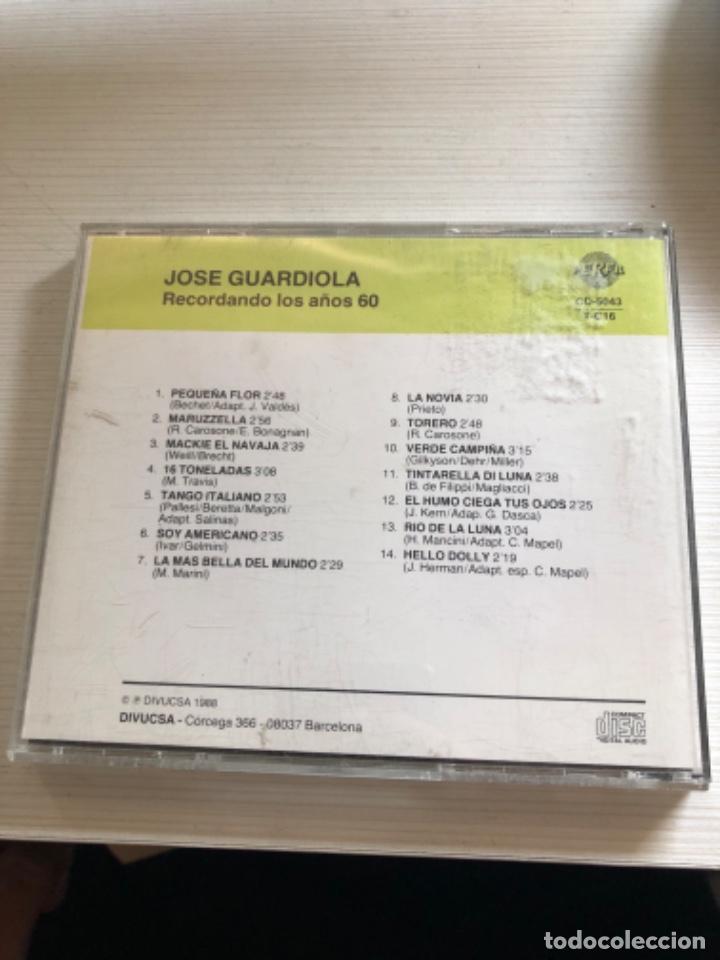 CDs de m&uacute;sica: canciones de una &eacute;poca Jos&eacute; guardiola cd - Foto 2