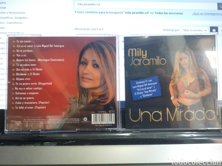 CDs de m&uacute;sica: Mily Jaramillo cd una mirada 2013 - Foto 1