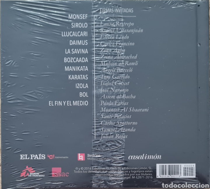 CDs de m&uacute;sica: CD + LIBRO DIGIBOOK - REFUGIO DEL SONIDO - MAR JONICO - JAVIER LIMON 2016 PRECINTADO - Foto 2