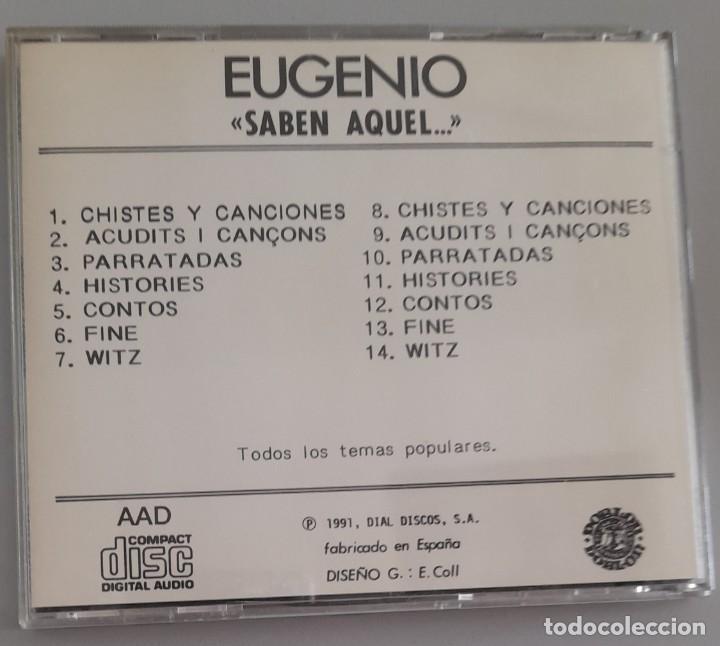 CDs de m&uacute;sica: EUGENIO - SABEN AQUEL..... - Foto 2