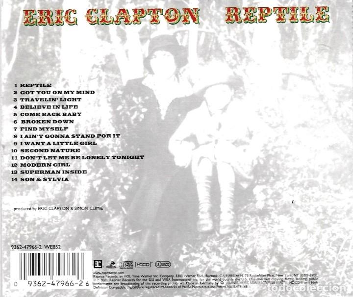 CDs de m&uacute;sica: ERIC CLAPTON &uml;REPTILE&uml; - Foto 2