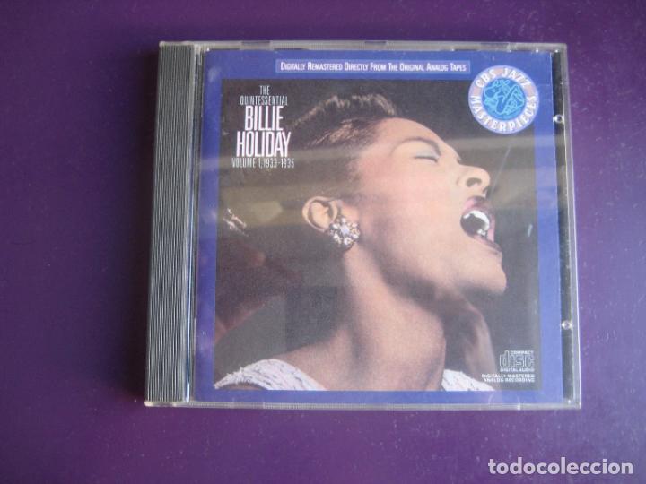 CDs de M&uacute;sica: The Quintessential Billie Holiday Volume 1, 1933-1935 - CD CBS 1987 - JAZZ BLUES , 16 TEMAS 1&ordf; EPOCA