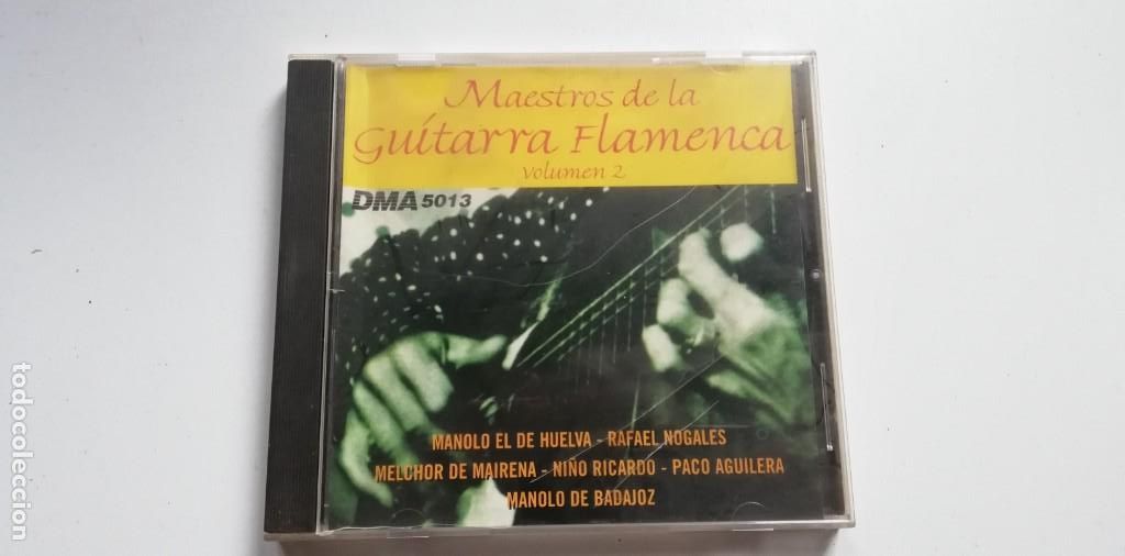 CDs de M&uacute;sica: 0722-MAESTROS DE LA GUITARRA FLAMENCA -CD PORT G DISCO VG PLUS