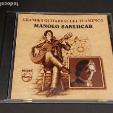CDs de Música: MANOLO SANLUCAR / GRANDES GUITARRAS DEL FLAMENCO / CD-PHILIPS-1994 / 19 TEMAS / IMPECABLE.. Lote 350307464