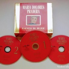 CDs de Musique: TRIPLE CD - MARIA DOLORES PRADERA / ESENCIA DE MUJER - LAS MÁS BELLAS CANCIONES / BMG. Lote 350374104
