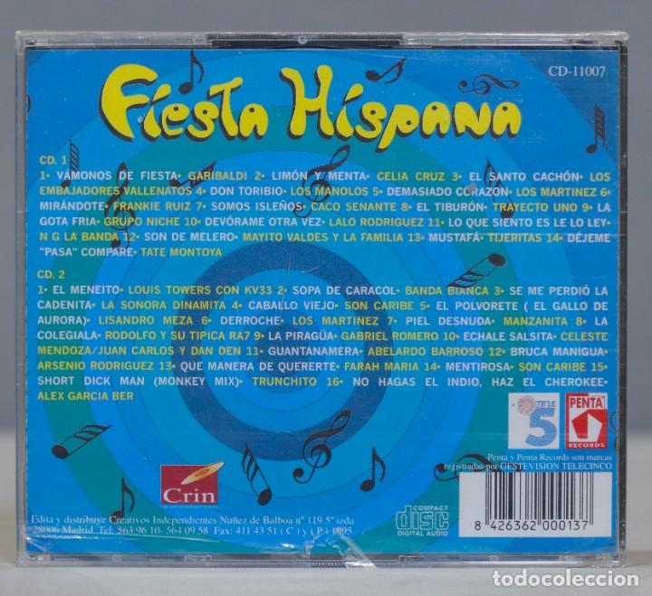 CDs de m&uacute;sica: 2 CD. Fiesta Hispana. PRECINTADO - Foto 2
