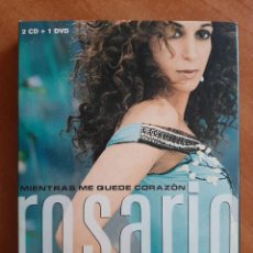 CDs de Música: ROSARIO : MIENTRAS ME QUEDE CORAZÓN - 2 CD + 1 DVD. Lote 350486224