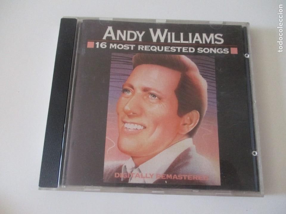 CDs de m&uacute;sica: ANDY WILLIAMS 16 Most requested songs DI3433 - Foto 1