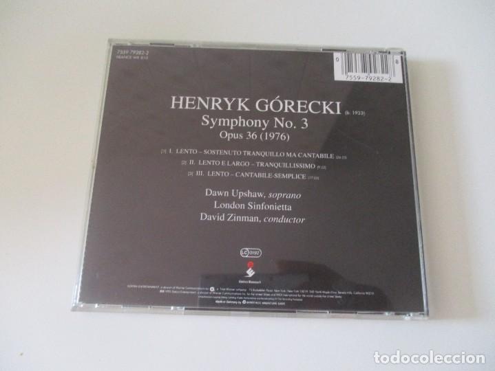 CDs de m&uacute;sica: HENRYK G&Oacute;RECKI Symphony N&ordm; 3 DI3438 - Foto 2