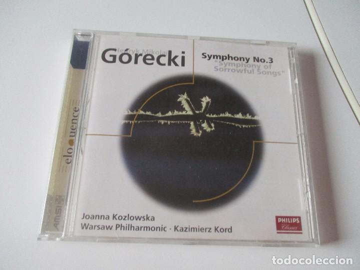 CDs de m&uacute;sica: G&Oacute;RECKI Symphony N&ordm;3 DI3475 - Foto 1