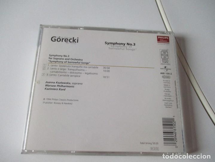CDs de m&uacute;sica: G&Oacute;RECKI Symphony N&ordm;3 DI3475 - Foto 2