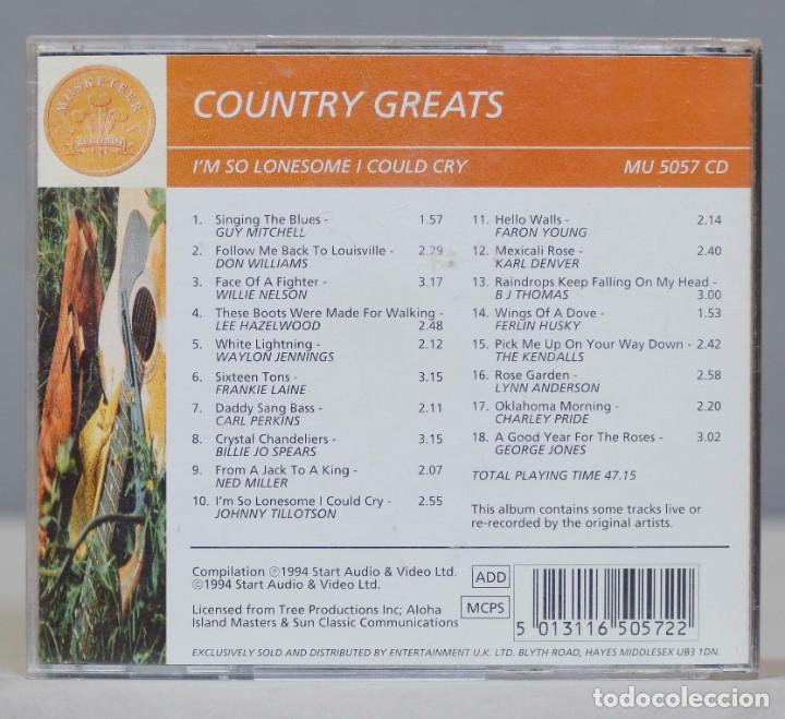 CDs de m&uacute;sica: CD. COUNTRY GREATS - Foto 2