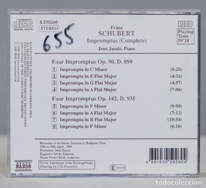 CDs de m&uacute;sica: CD. Schubert. Jen&ouml; Jand&oacute;. Impromptus (Complete) - Foto 2