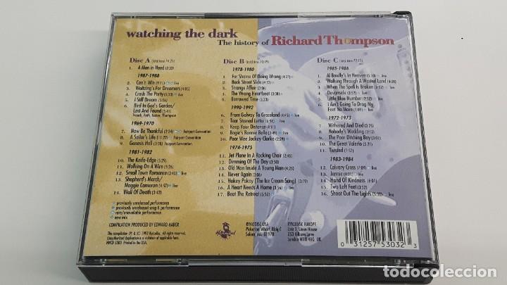 CDs de m&uacute;sica: 3 CD + LIBRITO - RICHARD THOMPSON - WATCHING THE DARK - Foto 4