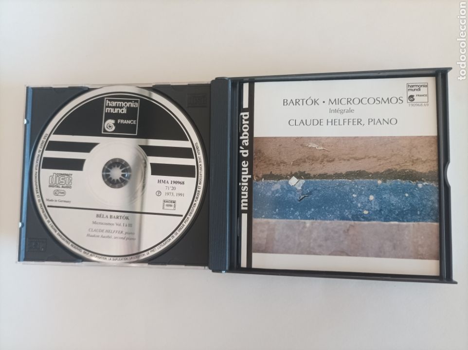 CDs de m&uacute;sica: Bela Bartok. Microcosmos. Claude Helffer, piano. 2 CDs - Foto 2