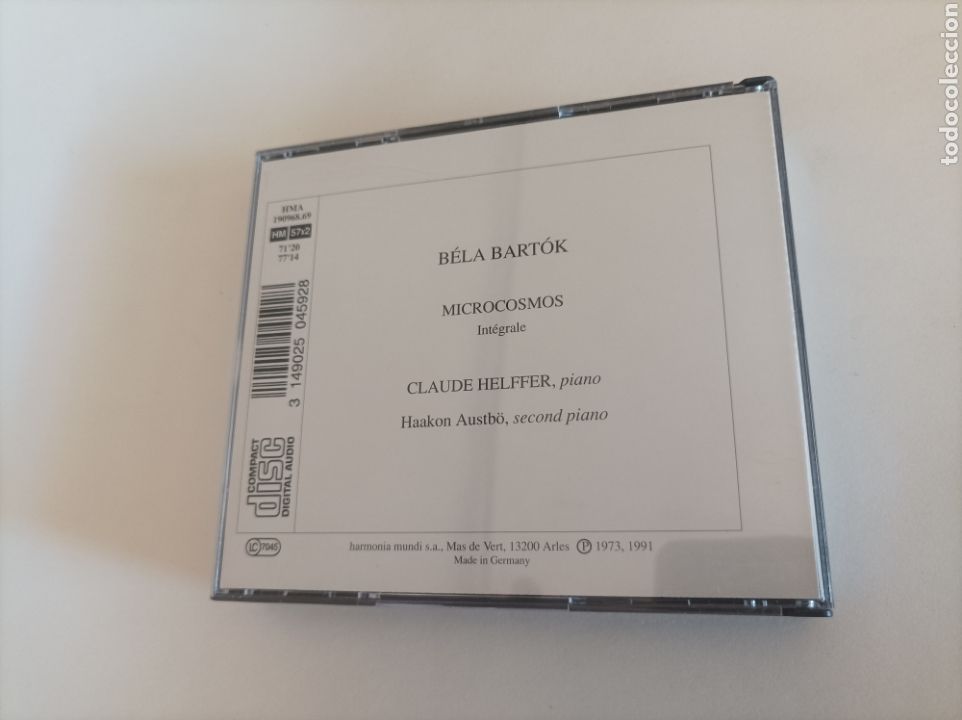 CDs de m&uacute;sica: Bela Bartok. Microcosmos. Claude Helffer, piano. 2 CDs - Foto 4