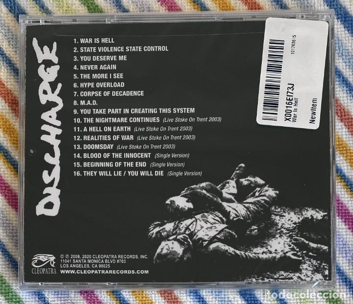 CDs de m&uacute;sica: DISCHARGE - WAR IS HELL CD NUEVO Y PRECINTADO - PUNK HARDCORE - Foto 2
