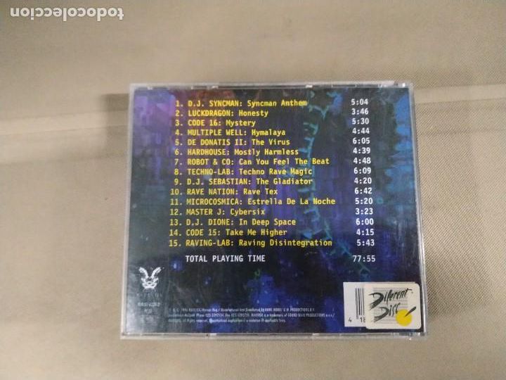 CDs de m&uacute;sica: Techno Rave Masters Volume 2. Recopilatorio. Raro - Foto 2