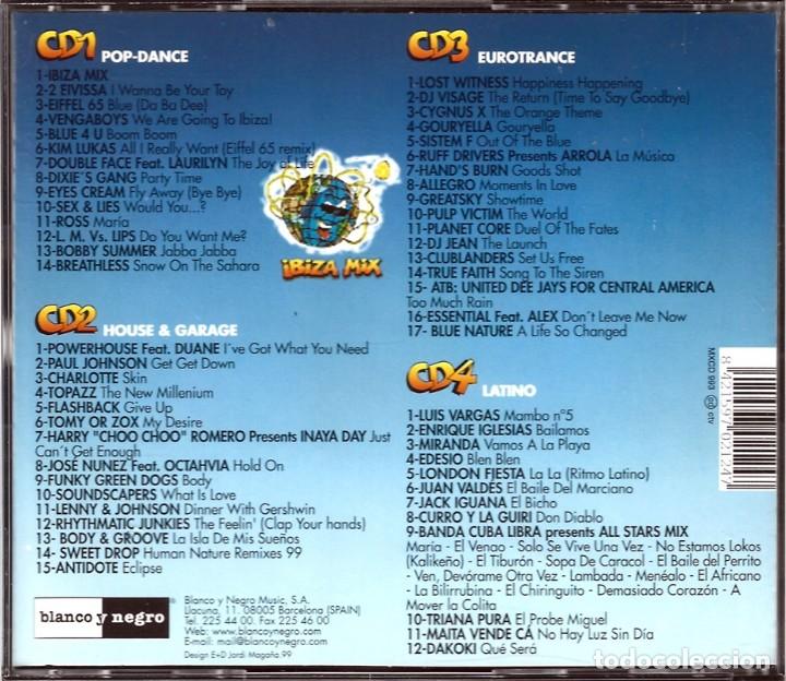 CDs de m&uacute;sica: IBIZA MIX 99 ( 4 CD) - Foto 2