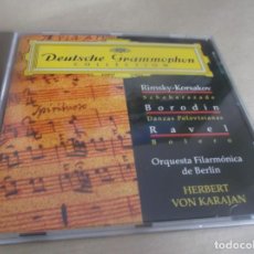 CDs de Música: CD: DEUTSCHE GRAMMOPHON COLLECTION. KORSAKOV. BORODIN. RAVEL. FILARMÓNICA DE BERLÍN. KARAJAN.. Lote 352086224