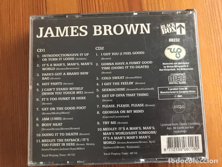 CDs de m&uacute;sica: James Brown. I feel good. 2 CD&rsquo;s. - Foto 3
