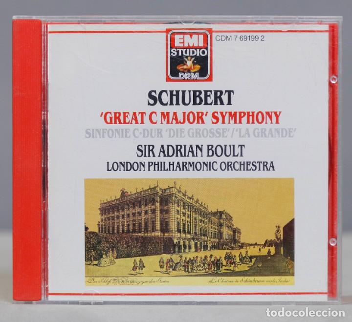 CDs de m&uacute;sica: CD. SCHUBERT. GRAT C MAJOR SYMPHONY. BOULT - Foto 1