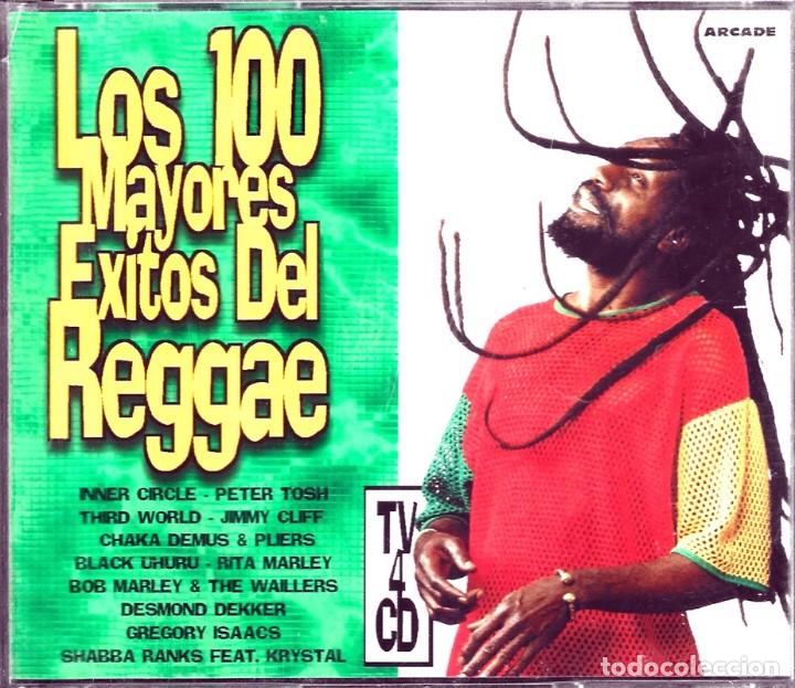 CDs de m&uacute;sica: LOS 100 MAYORES &Eacute;XITOS DEL REGGAE (4 CD) - Foto 1