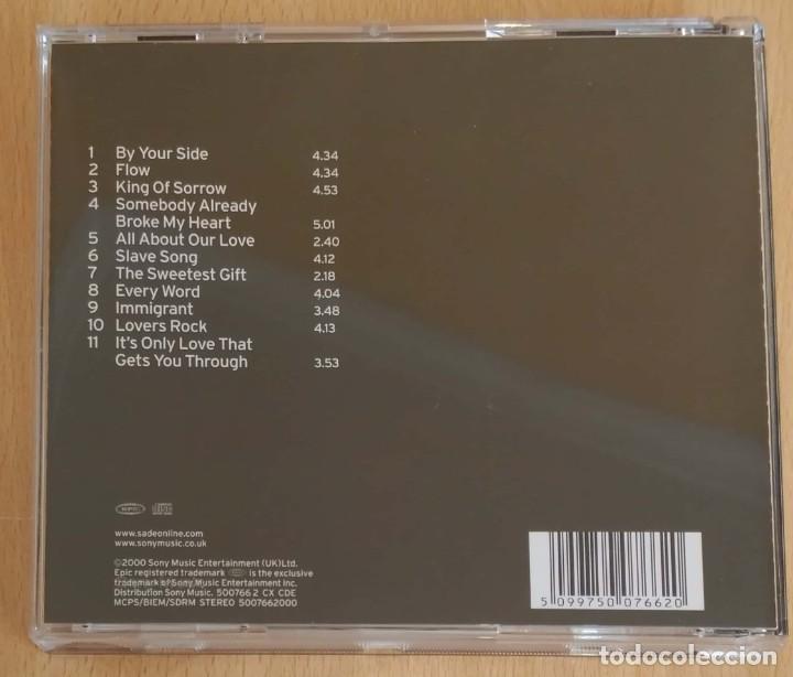 CDs de m&uacute;sica: SADE (LOVERS ROCK) CD 2000 - Foto 2