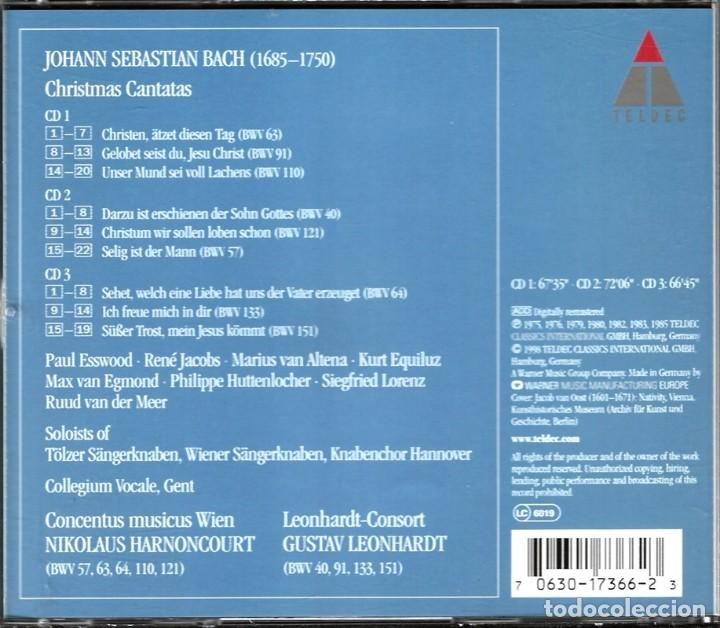 CDs de m&uacute;sica: BACH CHRISTMAS CANTATAS (3 CD) - Foto 2
