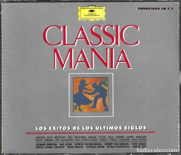 CDs de m&uacute;sica: CLASSIC MANIA LOS &Eacute;XITOS DE LOS ULTIMOS SIGLOS ( 2 CD) - Foto 1